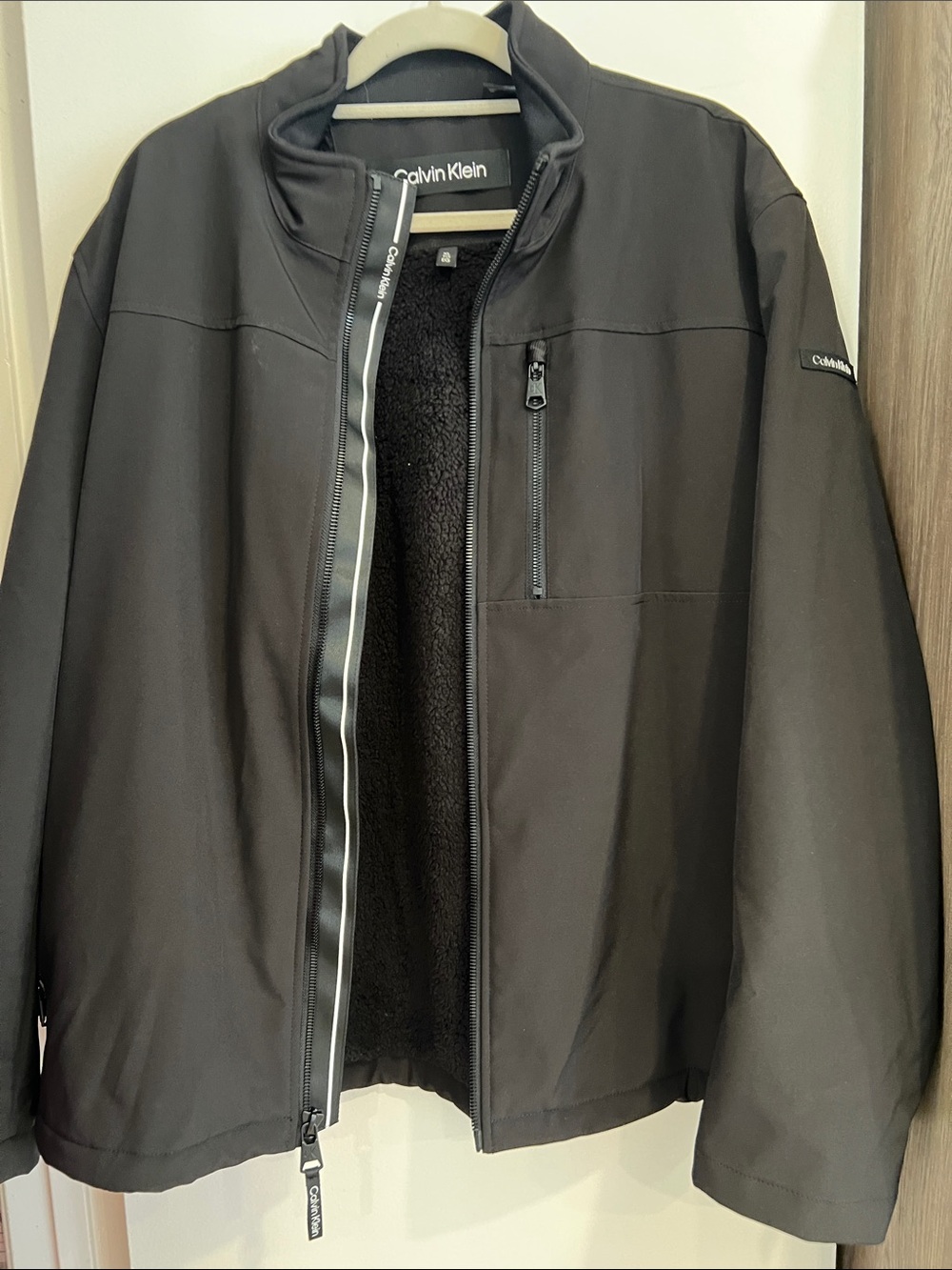 Calvin Klein Men's Black Lightweight Softshell Jacket